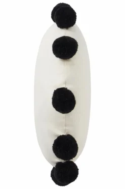 Barnkuddar|Jotex POMEZIA Kudde ø 35 Cm Vit/svart