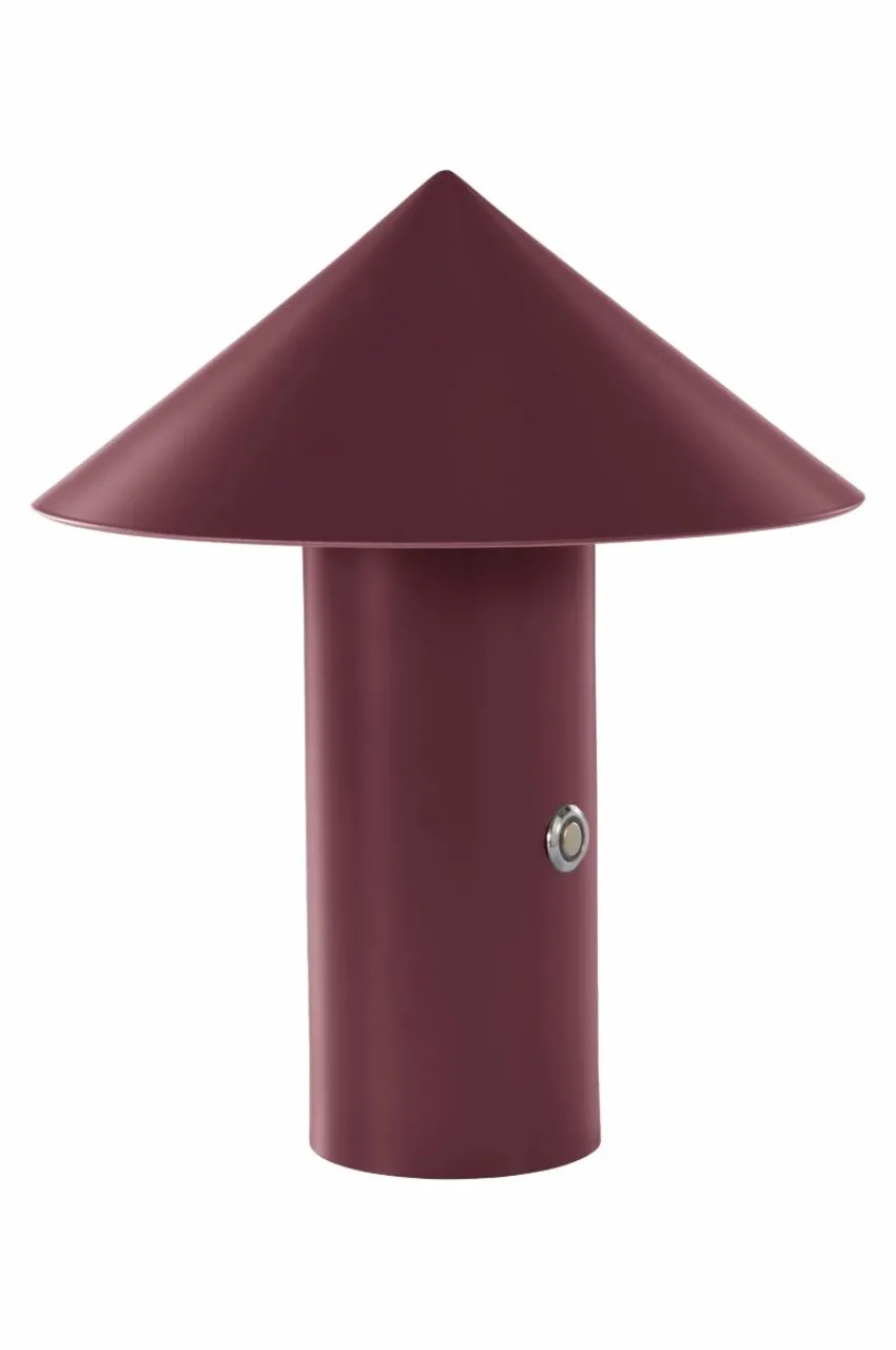 Bordslampor|Jotex POMPEII Bordslampa LED Vinröd