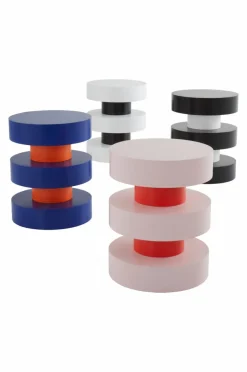 Bord|Jotex PORTELLO Sidobord ø 40 Cm Vit/svart