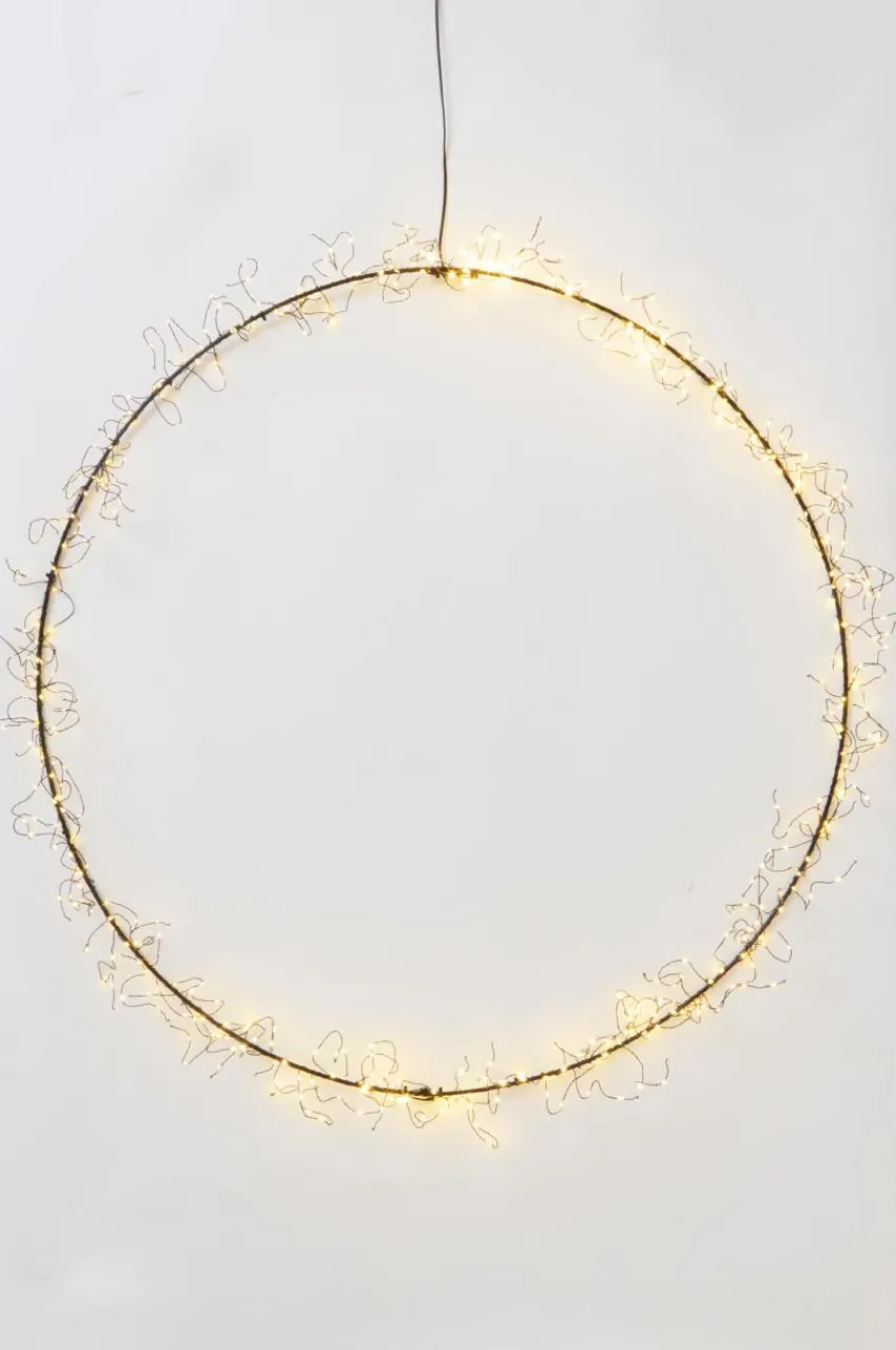 Julbelysning|Jotex PORTIA LED Krans ø 60 Cm Black