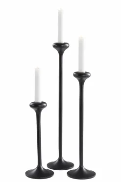 Ljusstakar|Jotex RAKEL Ljusstake 3-pack Svart