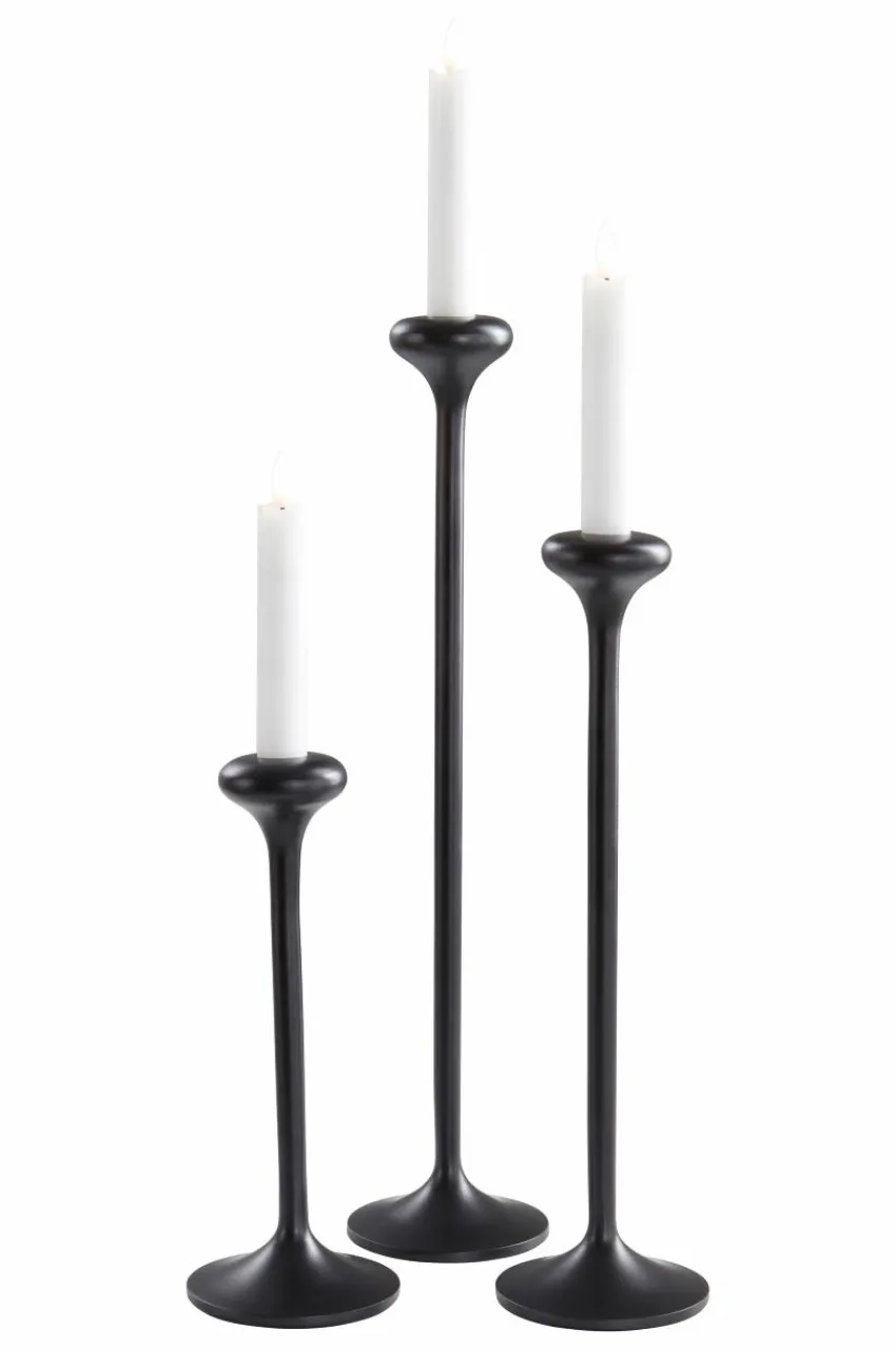 Ljusstakar|Jotex RAKEL Ljusstake 3-pack Svart