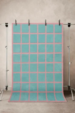 Lugg- & Ryamattor|Jotex RAVELLO Luggmatta 170x240 Cm Turkos/rosa