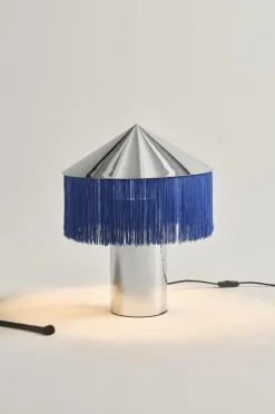 Bordslampor|Jotex REGENCY Bordslampa Krom/blå