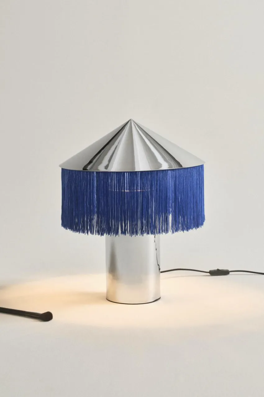 Bordslampor|Jotex REGENCY Bordslampa Krom/blå