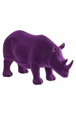 Prydnadssaker|Jotex RHINO VELVET Dekorations Noshörning Lila