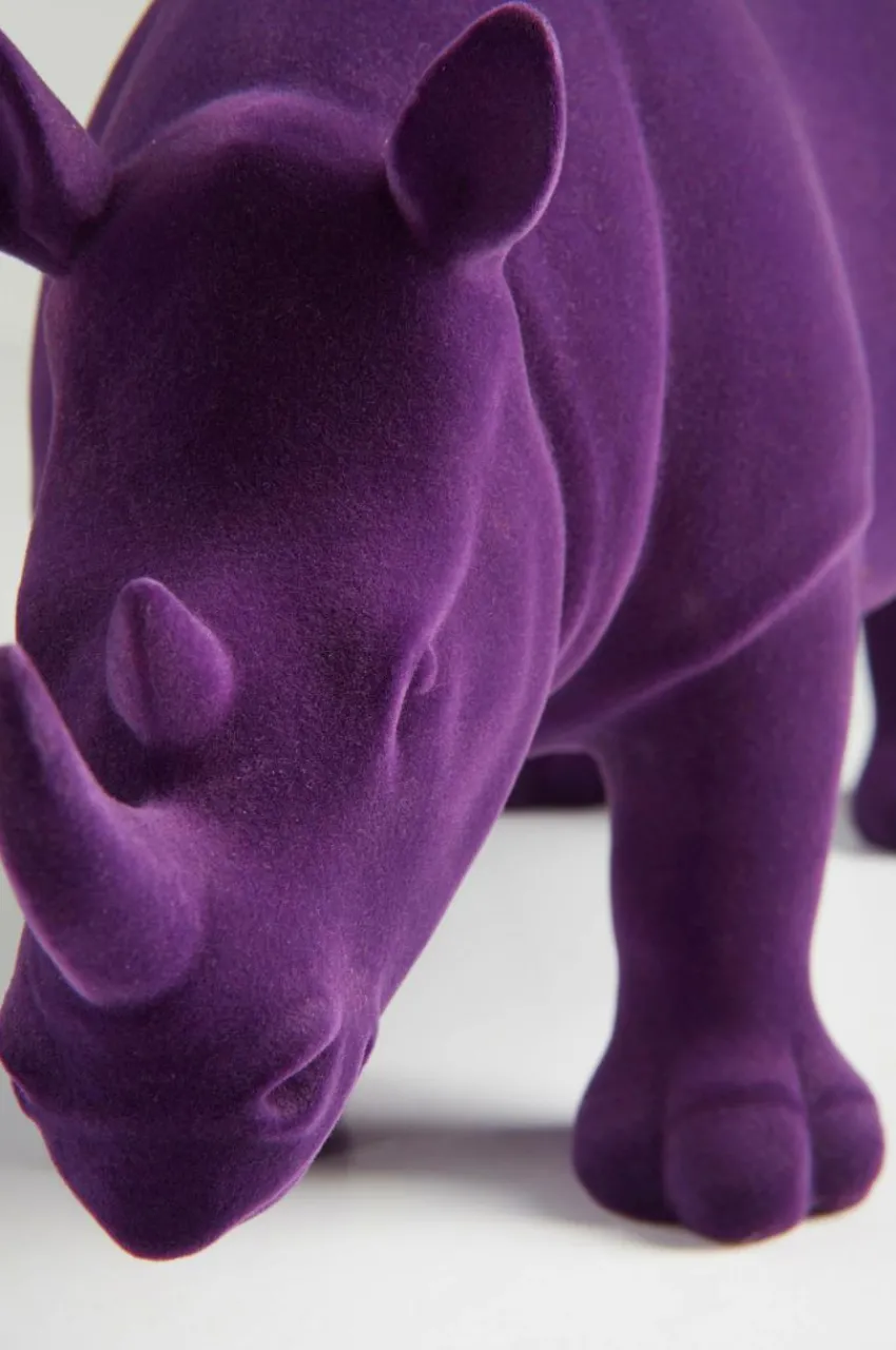 Prydnadssaker|Jotex RHINO VELVET Dekorations Noshörning Lila