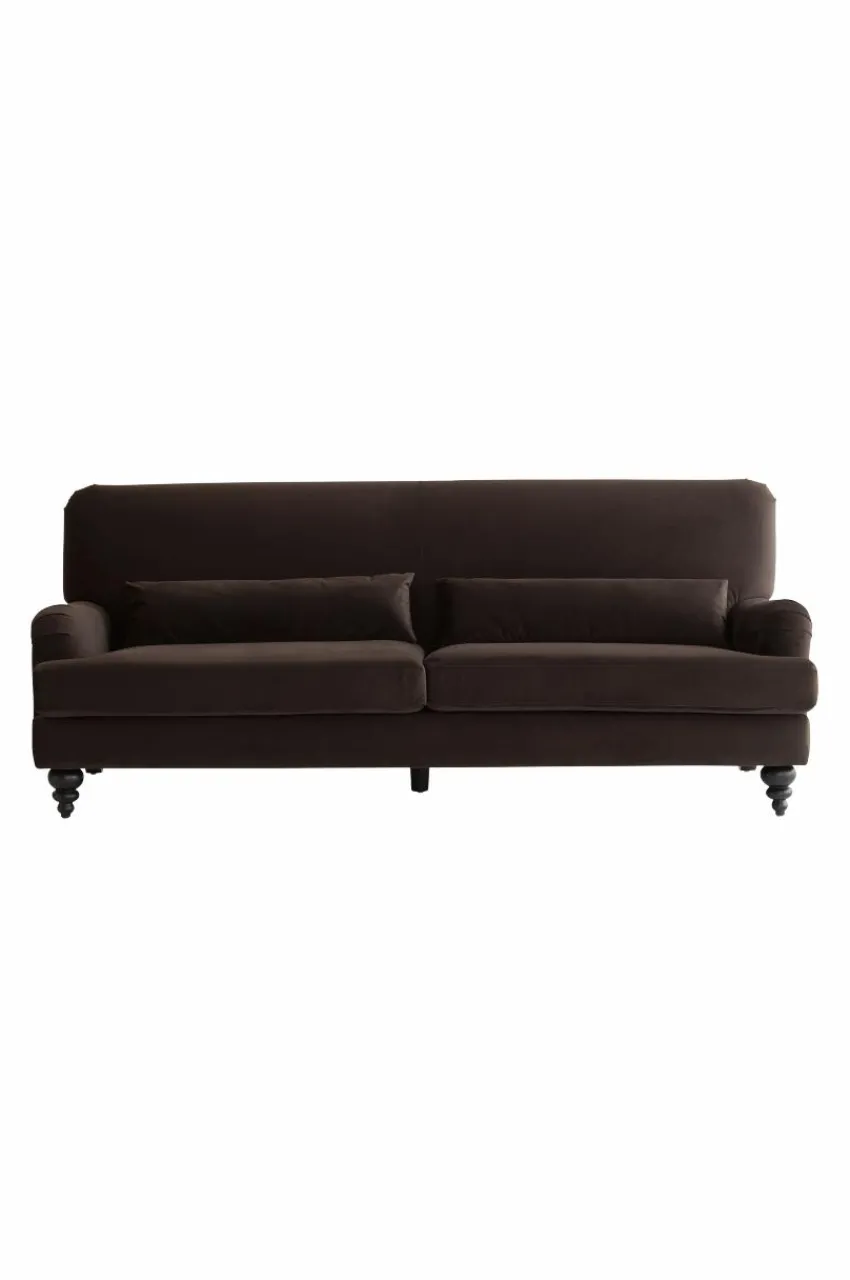 Soffor|Jotex RIVERDALE Soffa 3-sits Mörkbrun
