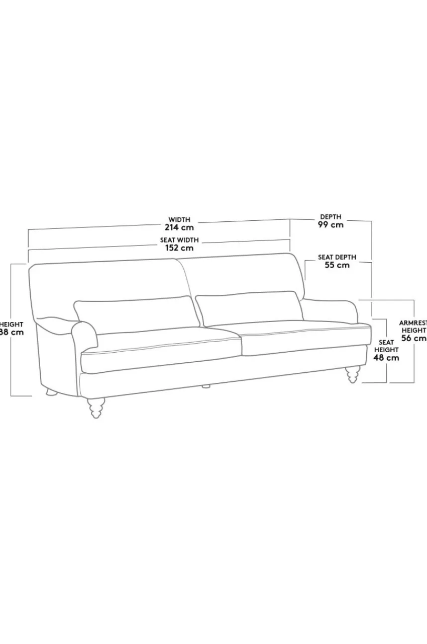 Soffor|Jotex RIVERDALE Soffa 3-sits Mörkbrun