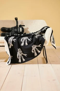 Babyfiltar|Barndekoration|Jotex ROBBIE Mjukisdjur & Babyfilt - Ekologisk Svart