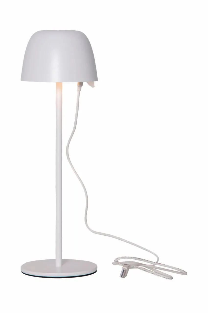 Utebelysning|Utebelysning|Jotex RONDA USB Uppladdningsbar Bordslampa Vit