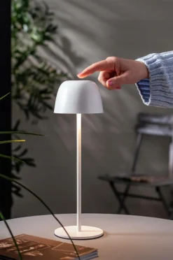 Utebelysning|Utebelysning|Jotex RONDA USB Uppladdningsbar Bordslampa Vit