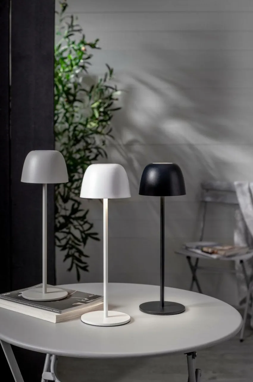 Utebelysning|Utebelysning|Jotex RONDA USB Uppladdningsbar Bordslampa Vit