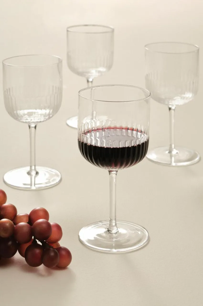 Juldukning|Glas|Jotex RONYA Rödvinsglas 4-pack Transparent