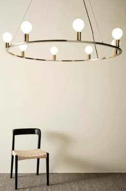 Taklampor|Kristallkronor & Takkronor|Jotex ROYAL Taklampa ø 120 Cm Mässing