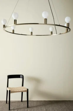 Taklampor|Kristallkronor & Takkronor|Jotex ROYAL Taklampa ø 120 Cm Mässing