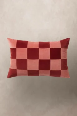 Prydnadskuddar & Fodral|Jotex RUTH CHECK Kuddfodral 60x40 Cm Rosa/röd