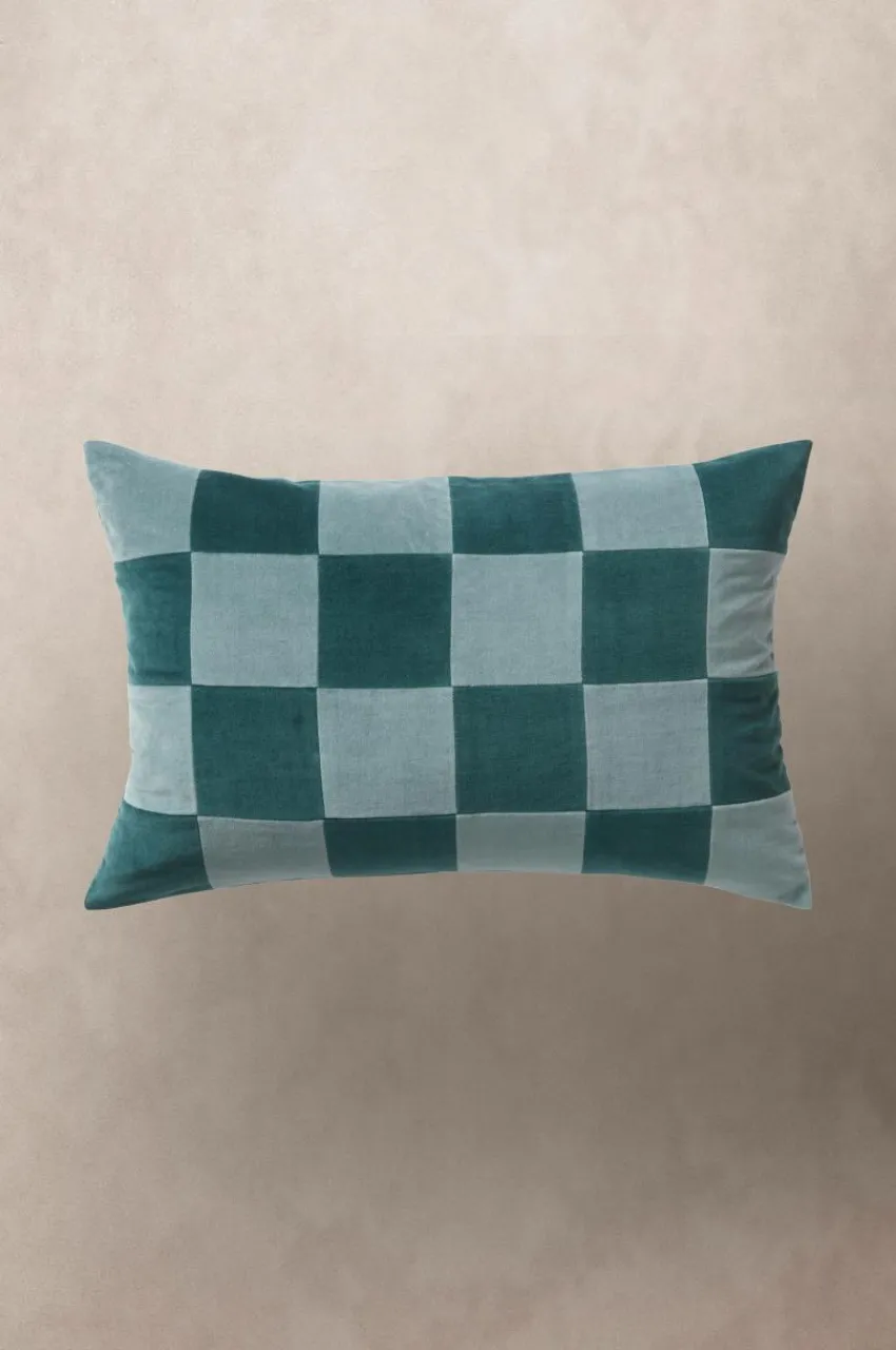 Prydnadskuddar & Fodral|Jotex RUTH CHECK Kuddfodral 60x40 Cm Blå/grön