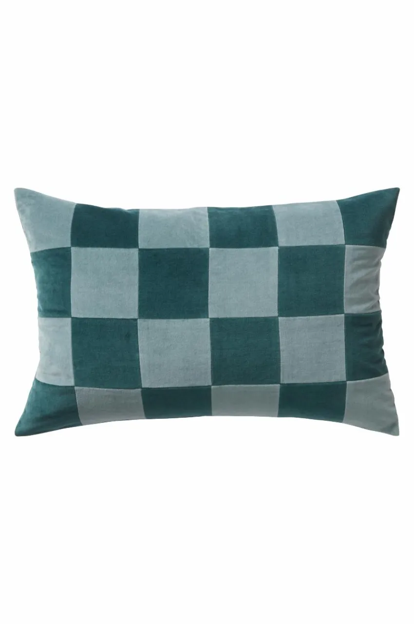 Prydnadskuddar & Fodral|Jotex RUTH CHECK Kuddfodral 60x40 Cm Blå/grön