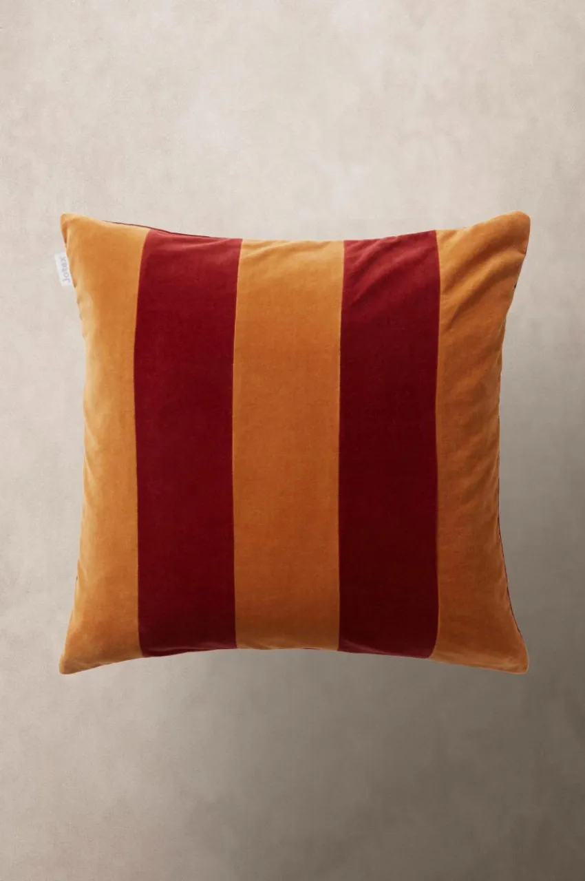 Prydnadskuddar & Fodral|Jotex RUTH STRIPE Kuddfodral 50x50 Cm Brun/röd