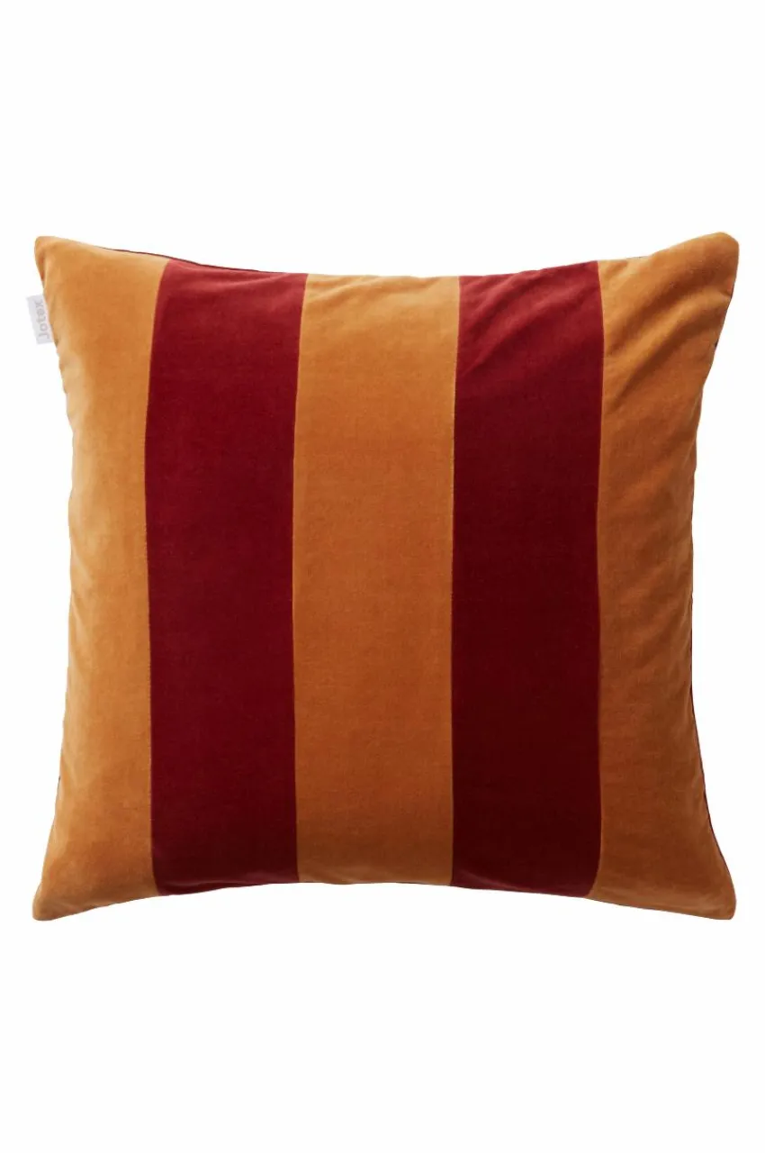 Prydnadskuddar & Fodral|Jotex RUTH STRIPE Kuddfodral 50x50 Cm Brun/röd