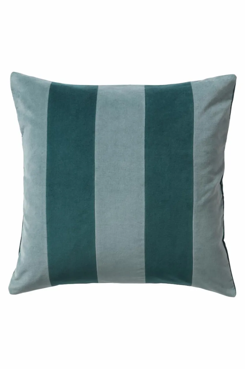 Prydnadskuddar & Fodral|Jotex RUTH STRIPE Kuddfodral 50x50 Cm Blå/grön