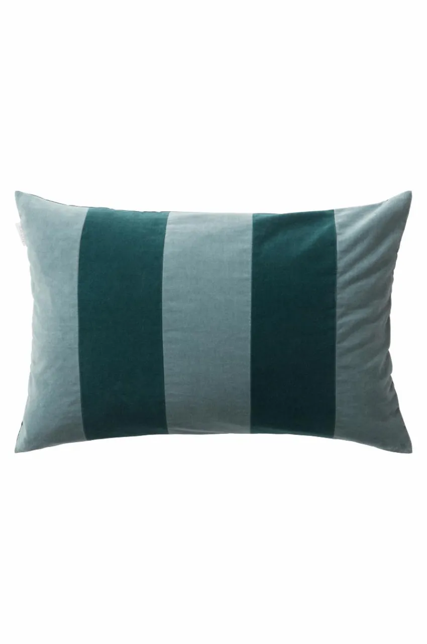Prydnadskuddar & Fodral|Jotex RUTH STRIPE Kuddfodral 60x40 Cm Blå/grön