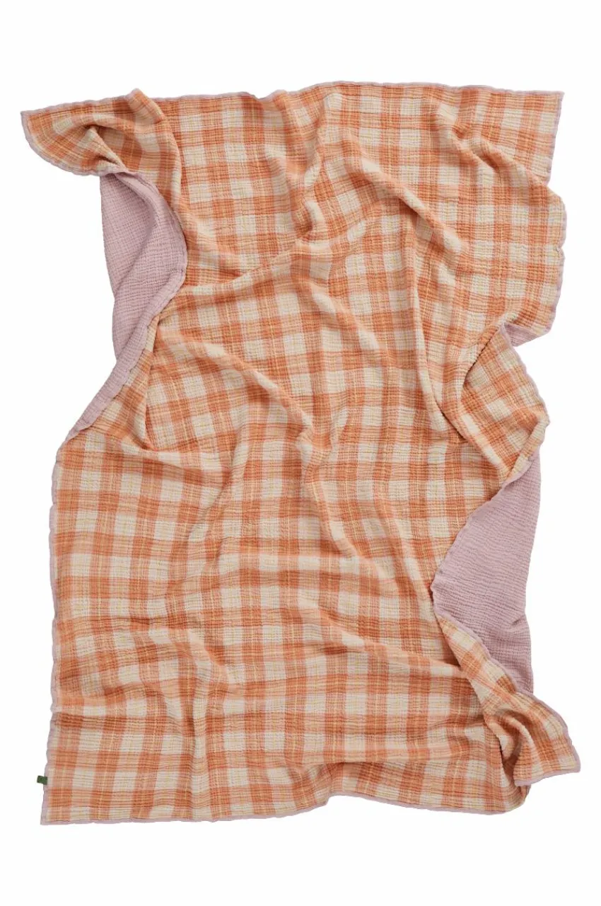 Plädar & Filtar|Jotex RUTHY Pläd 140x200 Cm Orange/rosa