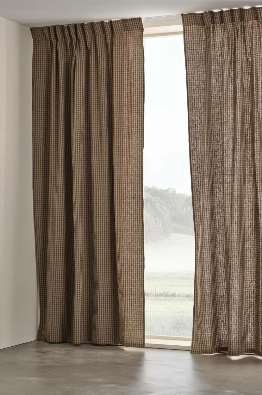 Multifunktionsgardiner|Jotex RYLIE Multifunktionsgardin 2-pack Brun