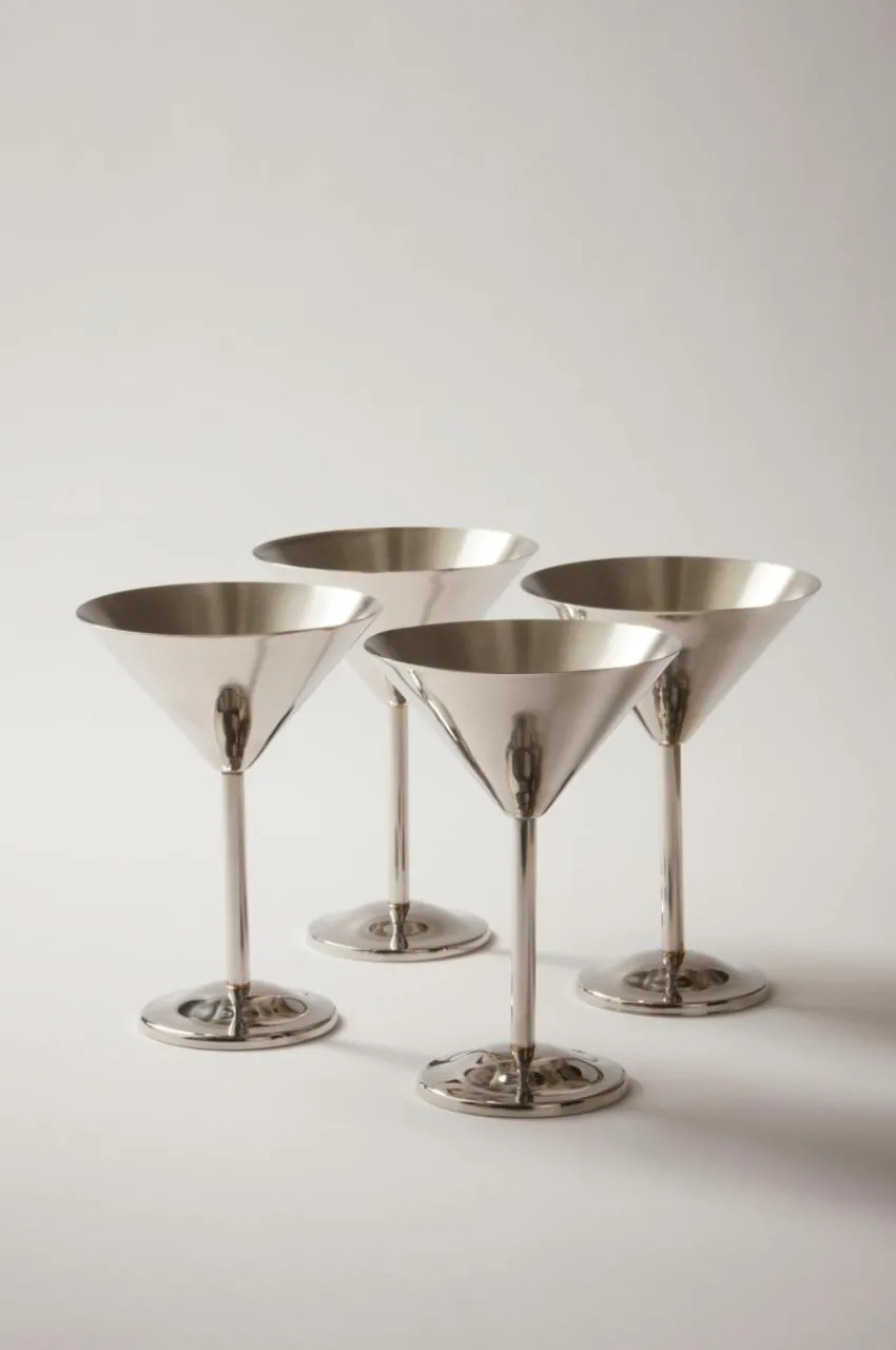 Juldukning|Glas|Jotex SARAI Cocktailglas 4-pack Silver