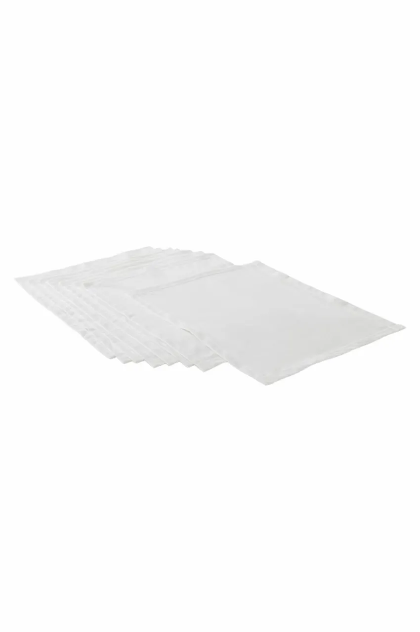 Juldukning|Bordstabletter|Jotex SAVANNAH Bordstablett 8-pack Vit