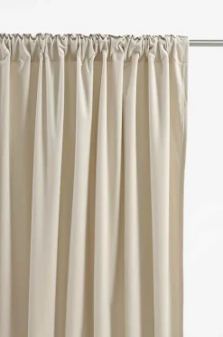 Julgardiner|Sammetsgardiner|Jotex SAVANNAH Multifunktionsgardin 1 Längd - Extra Bred Ljus linnebeige