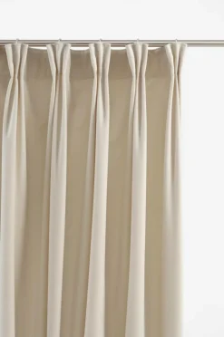 Julgardiner|Sammetsgardiner|Jotex SAVANNAH Multifunktionsgardin 1 Längd - Extra Bred Ljus linnebeige