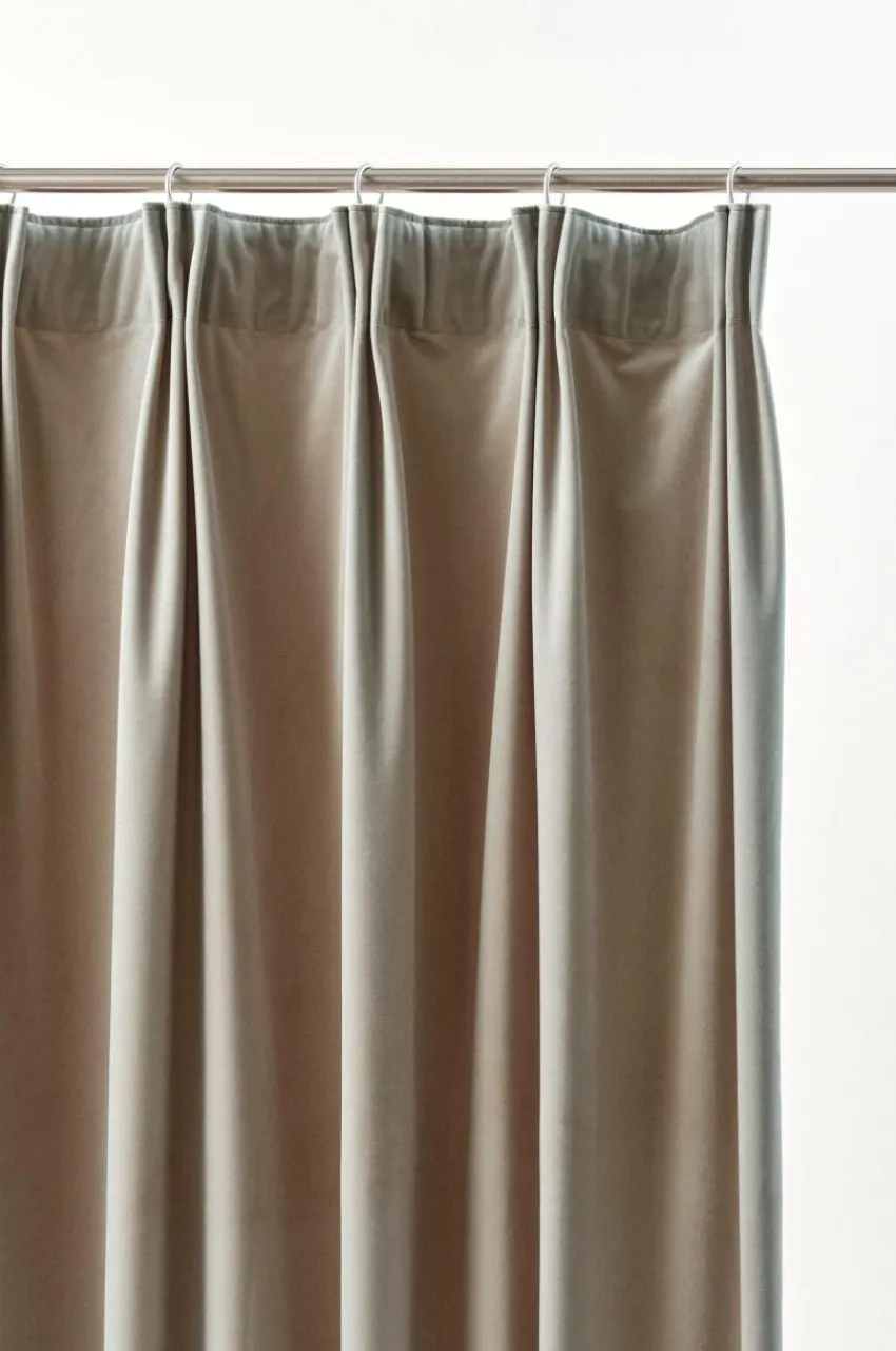 Sammetsgardiner|Multifunktionsgardiner|Jotex SAVANNAH Multifunktionsgardin - 1 Längd Gråbrun
