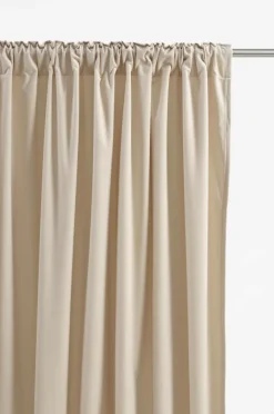 Sammetsgardiner|Multifunktionsgardiner|Jotex SAVANNAH Multifunktionsgardin - 1 Längd Ljus linnebeige