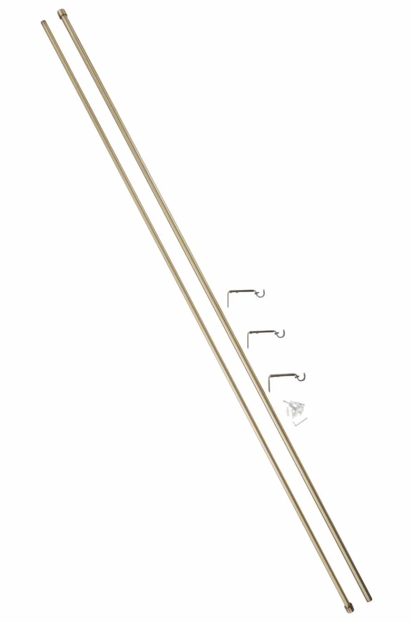 Gardinstänger|Jotex SCALA Gardinstång 210-380 Cm Antikmässing