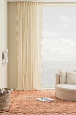 Barngardiner|Jotex SCALINA Multifunktionsgardin 1 Längd Extra Bred Beige