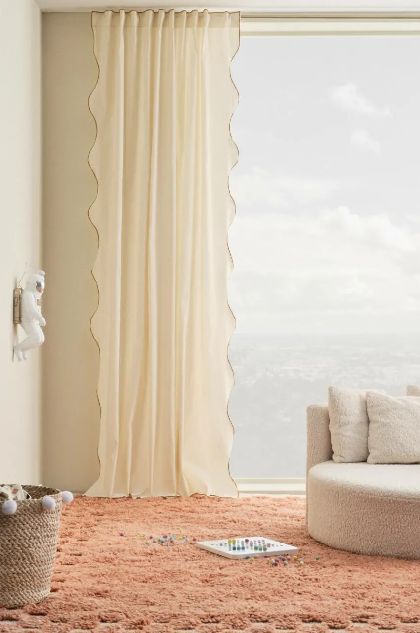 Barngardiner|Jotex SCALINA Multifunktionsgardin 1 Längd Extra Bred Beige