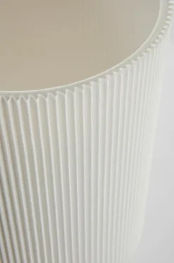 Bordslampor|Jotex SETH PLISSÉ Bordslampa 2-pack Krom/vit