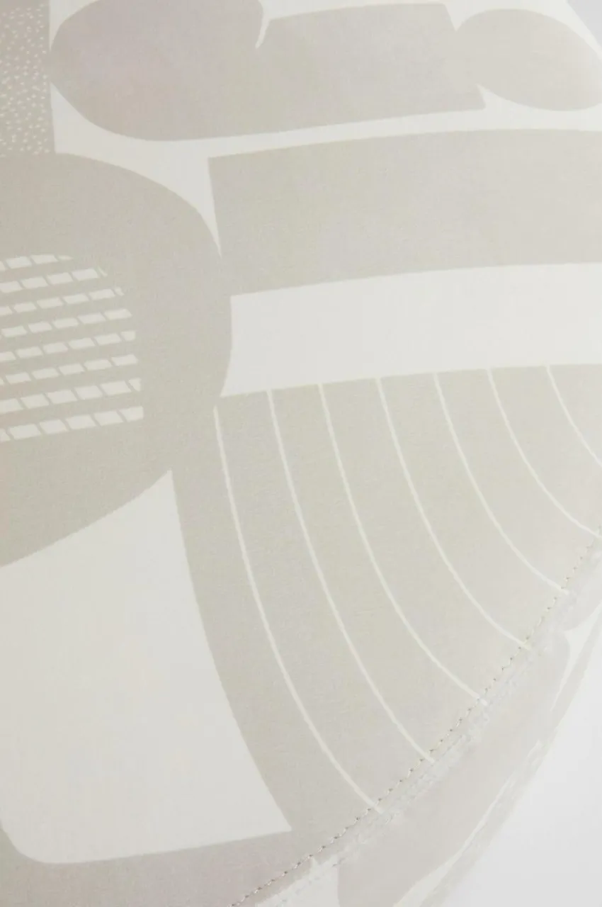Sittpuffar|Jotex SHANGHAI PRINT Sittpuff ø 90 Cm Beige/vit