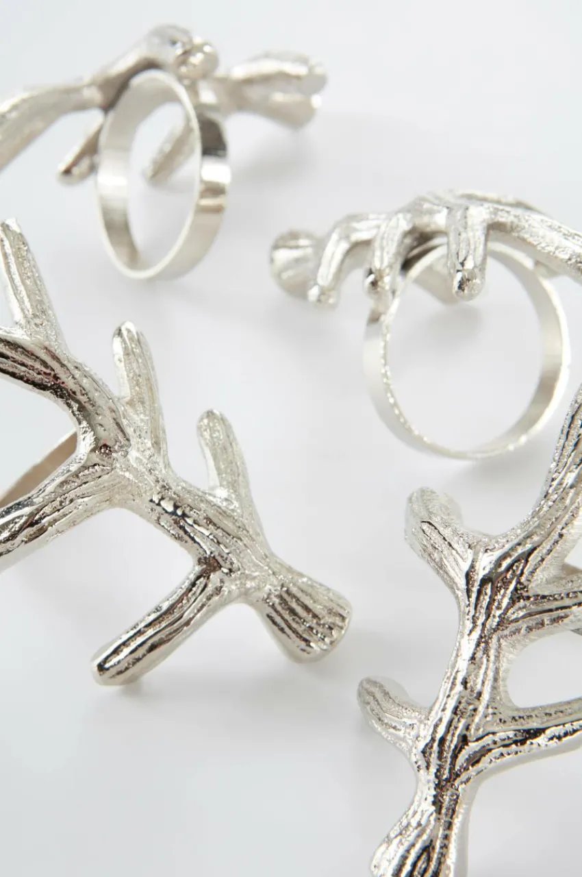 Kökstillbehör|Juldukning|Jotex SHILOH Servettring 4-pack Silver