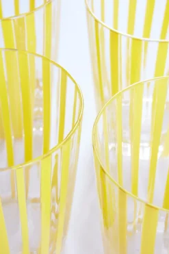 Glas|Jotex SIA Glas 4-pack Transparent/gul