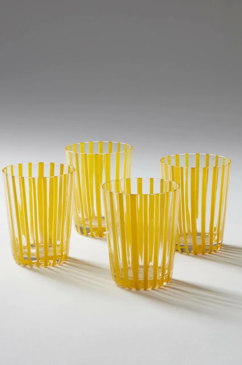 Glas|Jotex SIA Glas 4-pack Transparent/gul