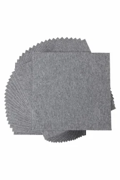 Trappstegsmattor|Dörrmattor|Jotex SIERRA TILE Textilplatta Heltäckningsmatta 20-pack Ljusgrå
