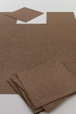 Trappstegsmattor|Dörrmattor|Jotex SIERRA TILE Textilplatta Heltäckningsmatta 20-pack Brun