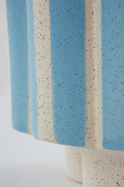 Krukor|Jotex SIGFRID STRIPE Kruka Blå/naturvit