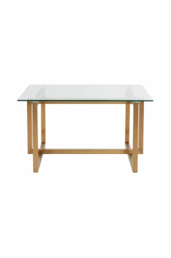 Bord|Jotex SIGNATO Soffbord 80x80 Cm Mässing/glas