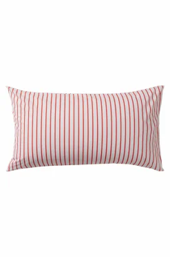 Örngott|Jotex SIMA örngott 90x50 Cm Ekologisk Vit/tomatröd