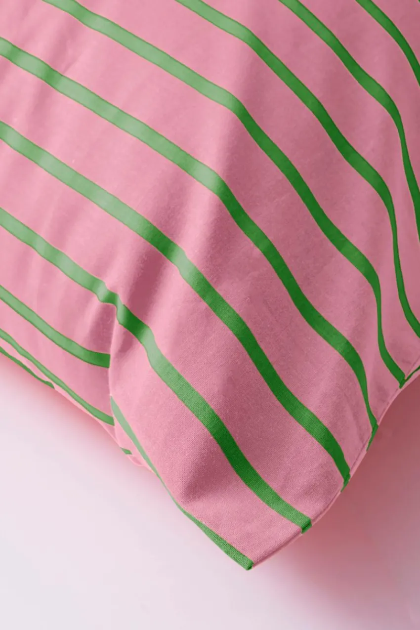 Örngott|Jotex SIMA örngott 90x50 Cm Ekologisk Rosa/grön