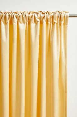 Sammetsgardiner|Multifunktionsgardiner|Jotex SIMONE Multifunktionsgardin 2-pack Ljusgul